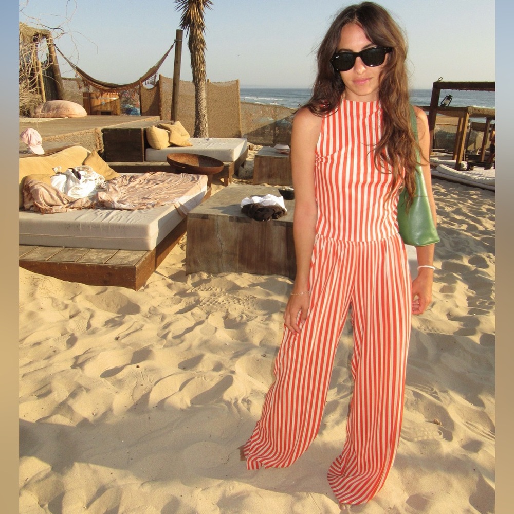 Topshop two piece striped set